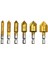 6 Adet Havşa Matkap Ucu Seti 1/4 ''hex Shank Hss 5 Flüt Havşa 6MM-19MM Podazz (Yurt Dışından) 1