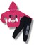 Minnie Mouse Kapşonlu Kız Çocuk Takım Pembe 1