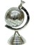 Zhlhome El Yapımı Dünya Metal Küre Gümüş Renk 22CM 1
