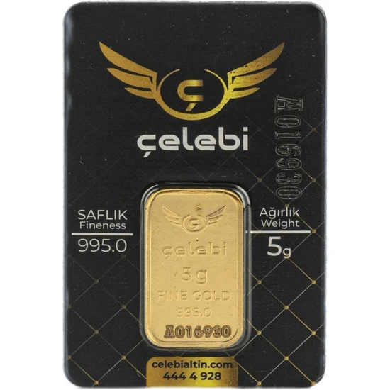 Çelebi 5 gr 24 Ayar Gram Altın