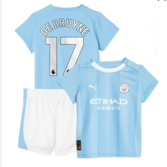 Manchester City 2023/24 Yeni Sezon Kevin De Bruyne Iç Saha Çocuk Forması