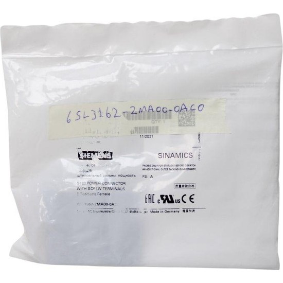 1PC New SIEMENS Power Plug 6SL3162-2MB00-0AC0 6SL3 162-2MB00-0AC0 In 1PC New SIEMENS Power Plug 6SL3162-2MB00-0AC0 6SL3 162-2MB00-0AC0 In