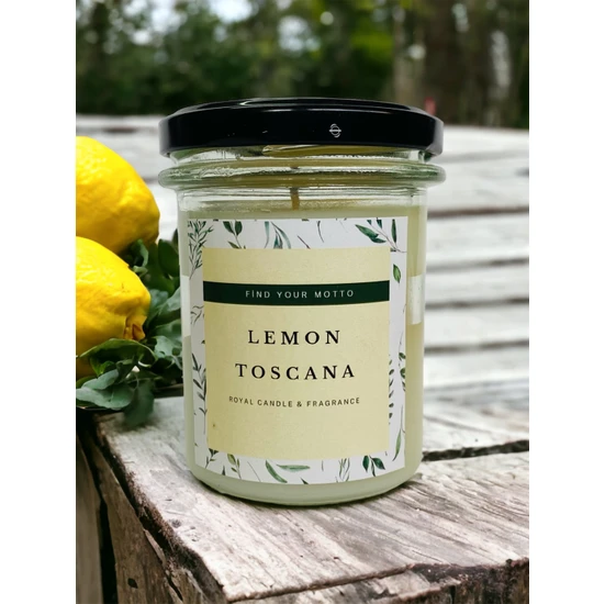 Royal Mum Lemon Toscana Kokulu - Naturel Kavanoz Mum
