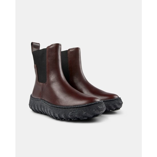 Camper Damen Chelsea Boots Ground K400654 – Leder-Stiefeletten Ohne Absatz, Urbaner Street-Style