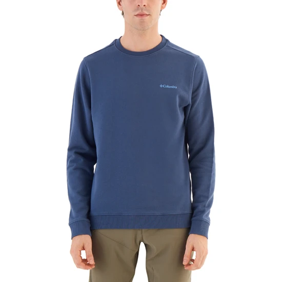 Columbia M Basic Crew Erkek Sweatshirt Lacivert CS0204-480