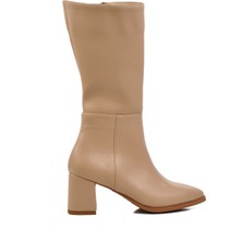 Ayakmod 343071 Nude Içi Polarlı Kadın Topuklu Çizme