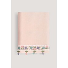 Arliva Home Alya Kadıfe Nakıslı Çeyız Havlusu Pudra 50X85