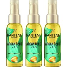 Pantene Doğal Sentez Saç Bakım Serumu Argan Yağlı Elixir 100 ml x 3