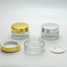 D&B Boş Krem Kavanozu 30 ml (4 Adet) Şeffaf Boş Şişe