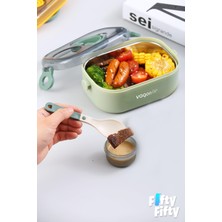 Vagonlife 550 ml Tek Kat Paslanmaz Çelik Bento Lunch Box Yeni Nesil Sefer Tası-Sos Kaseli MODEL-A51-