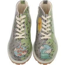 Kadın Vegan Deri Çok Renkli Bilekte Bot - Life Goes On Tasarım