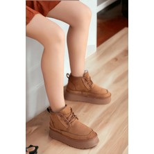 Ugy Taba (4.5 Cm) Içi Kürklü Bağcıklı Günlük Kullanım Bot