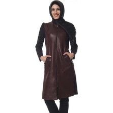 Modayız Bordo Puane Yelek G10-0670