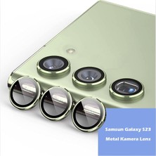 HappyCase  Samsung Galaxy S23  Kamera Lens Koruyucu  - Koyu Yeşil