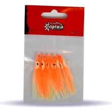 Captain Mutant 3593 Octopus Pride 5 cm Ahtapot Sübye 5'li Paket Silikon Suni Yem