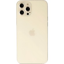 HappyCase  iPhone 12 Pro Max  Kamera Safir Lens Koruyucu  - Gold