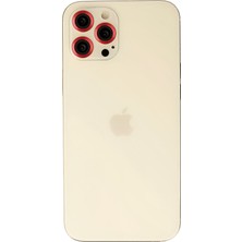 HappyCase  iPhone 12 Pro  Kamera Safir Lens Koruyucu  - Kırmızı