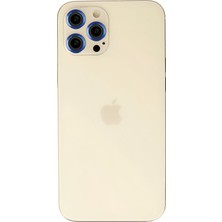 HappyCase  iPhone 12 Pro  Kamera Safir Lens Koruyucu  - Lacivert