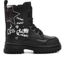 Pepino 1566-P Siyah Içi Polarlı Kız Çocuk Bot