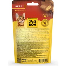 Delibon Crunchy Içi Dolgulu Kedi Ödül Bisküvisi Sığır Etli 60 gr