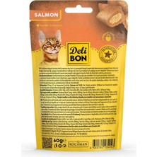 Delibon Crunchy Içi Dolgulu Kedi Ödül Bisküvisi Somonlu 60 gr