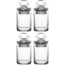 Paşabahçe 95104 Şeffaf Cam Kavanoz Bahartlık 4'lü 240 cc Mükemmel Sofra Sunumu İçin 042OA