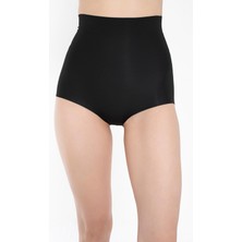 Underbust Alt Karın ve Göbek Toparlayıcı Iz Bırakmayan Lazer Kesim Sıkılaştırıcı Kadın Yüksek Bel Slip Siyah Renk Korse