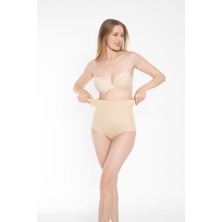 Underbust Alt Karın ve Göbek Toparlayıcı Iz Bırakmayan Lazer Kesim Sıkılaştırıcı Kadın Yüksek Bel Slip Siyah Renk Korse