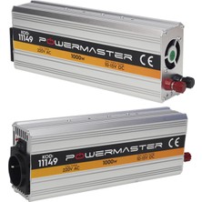 Powermaster PM-11149 12 Volt - 1000 Watt Modıfıed Sınus Inverter (10-15V ARASI-220V Ac)