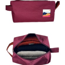 Sofist İstanbul Plum Make Up & Travel Bag Organizer Mürdüm Mini Makyaj ve Seyahat Çantası