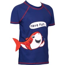 Kom Fun Tişört Lacivert - Lacivert