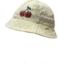 Kitti Kirazlı Bebe Kız Şapka - Sarı