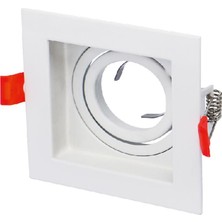 Cata CT-5230 Pars Kare Spot Beyaz Kasa GU10