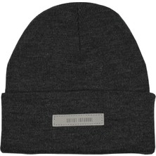 Sofist İstanbul Anthracite Unisex Beanie Katlamalı Antrasit Ribana Örgü Bere
