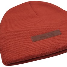 Sofist İstanbul Orange Unisex Beanie Katlamalı Turuncu Ribana Örgü Bere
