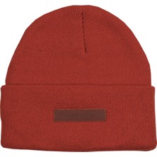Sofist İstanbul Orange Unisex Beanie Katlamalı Turuncu Ribana Örgü Bere