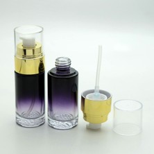 D&B Boş Krem ve Losyon Şişesi 40 ml (3 Adet) Siyah Sarı Kapaklı Boş Şişe
