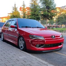 ŞüsCarOto Aksesuar Peugeot 306 1993-2002 Uyumlu Üniversal Astra H Lip Esnek Ön Lip 2 Parça Tampon Altı Dil Karlık Ön Ek