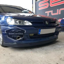 ŞüsCarOto Aksesuar Peugeot 306 1993-2002 Uyumlu Üniversal Astra H Lip Esnek Ön Lip 2 Parça Tampon Altı Dil Karlık Ön Ek