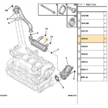 Psa Egr Soğutucu 308 Tepee C4 Berlingo B9 Cmax DW6TED4 (161863)