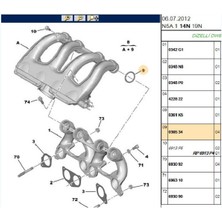 Orjinal Emme Manifold Contası Dw8 Partner M49 M59 Berlingo M49 M59 (036534)