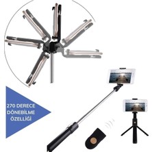 Zormarkt Sabitlenebilir Cep Telefon Tutucu Ayarlanabilir Taşınabilir 3 Ayaklı Tripod Selfie Çubuğu