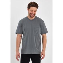Uomo Park 2271-2 Specıal Seri 24X1 Süprem Relax Kalıp Cepli T-Shirt