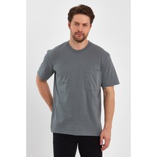Uomo Park 2271-2 Specıal Seri 24X1 Süprem Relax Kalıp Cepli T-Shirt