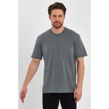 Uomo Park 2271-2 Specıal Seri 24X1 Süprem Relax Kalıp Cepli T-Shirt