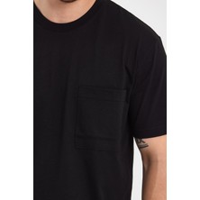 Uomo Park 2271-2 Specıal Seri 24X1 Süprem Relax Kalıp Cepli T-Shirt