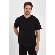 Uomo Park 2271-2 Specıal Seri 24X1 Süprem Relax Kalıp Cepli T-Shirt