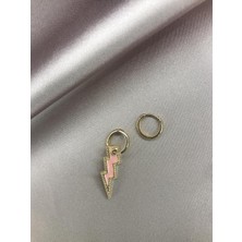 Quella Pink Bolt Küpe
