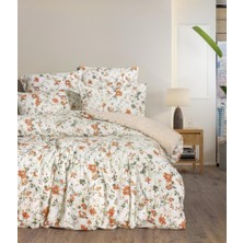 Cotton Box Flanel Nevresim Takımı Çift Kişilik Vintage Ekru
