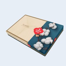 Cotton Box Flanel Nevresim Takımı Çift Kişilik Vintage Ekru